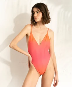 ALOHAS The Arrow Swimsuit Gradient Clementine Orange Clothing