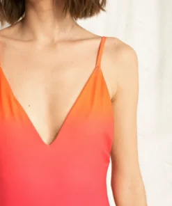 ALOHAS The Arrow Swimsuit Gradient Clementine Orange Clothing