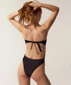 ALOHAS The Cone Swimsuit Strapless Black Clothing