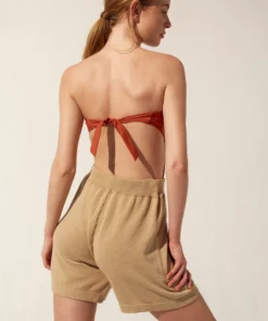 ALOHAS The Cone Swimsuit Strapless Rusty Red Clothing