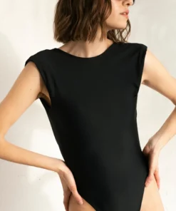 ALOHAS The Cube Swimsuit Shoulder Black