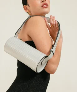 ALOHAS The I Pleated Shimmer Silver