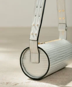 ALOHAS The I Pleated Shimmer Silver