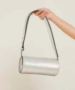 ALOHAS The I Pleated Shimmer Silver