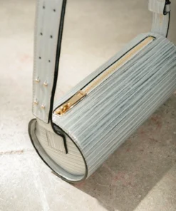 ALOHAS The I Pleated Shimmer Silver