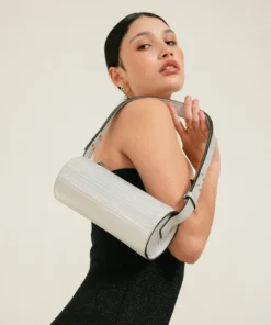 ALOHAS The I Pleated Shimmer Silver