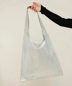 ALOHAS Handbags The L Pleated Shimmer Silver 10 ALOHAS Handbags The L Pleated Shimmer Silver