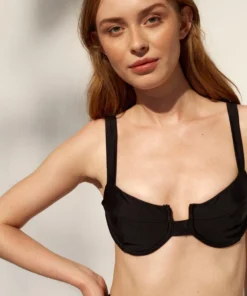 ALOHAS The Loop Bra Bikini Top Black