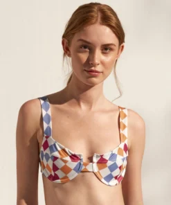 ALOHAS The Loop Bra Bikini Top Scacchi Multicolor Clothing 10 ALOHAS The Loop Bra Bikini Top Scacchi Multicolor Clothing