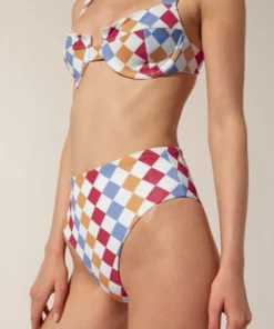 ALOHAS The Loop Bra Bikini Top Scacchi Multicolor Clothing 13 ALOHAS The Loop Bra Bikini Top Scacchi Multicolor Clothing