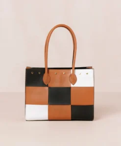 ALOHAS Accessories The W Scacchi Black Tan Bright White