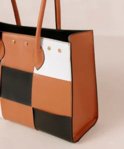 ALOHAS Accessories The W Scacchi Black Tan Bright White