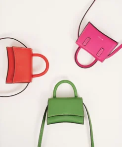 ALOHAS The X Pomelo Orange Leather Mini Bag