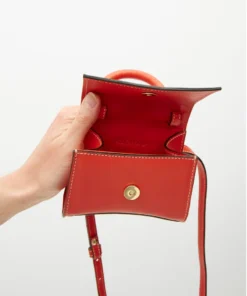 ALOHAS The X Pomelo Orange Leather Mini Bag