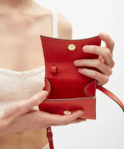 ALOHAS The X Pomelo Orange Leather Mini Bag