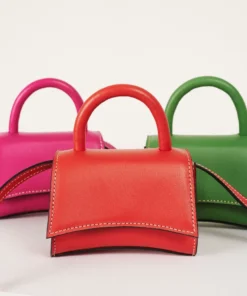 ALOHAS The X Pomelo Orange Leather Mini Bag