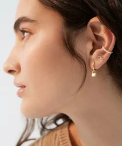 ALOHAS Thunderbolt Earrings Gold