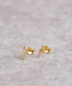 ALOHAS Thunderbolt Earrings Gold