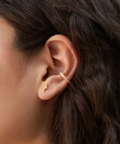 ALOHAS Thunderbolt Earrings Gold