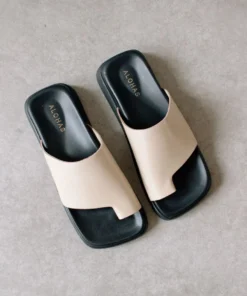 ALOHAS Toe Ring Flop Stone Beige Shoes
