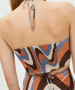 ALOHAS Clothing Twirl Top Kaleidoscope Blue