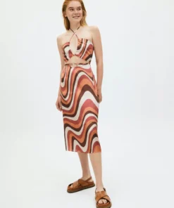 ALOHAS Twirl Top Kaleidoscope Red Clothing 14 ALOHAS Twirl Top Kaleidoscope Red Clothing