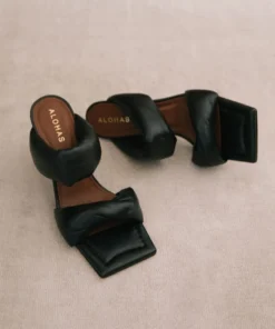 ALOHAS Shoes Twist Strap Black