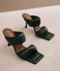 ALOHAS Shoes Twist Strap Black