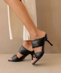 ALOHAS Shoes Twist Strap Corn Black