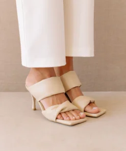 ALOHAS Shoes Twist Strap Corn Ivory