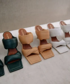 ALOHAS Shoes Twist Strap Green 9 ALOHAS Shoes Twist Strap Green