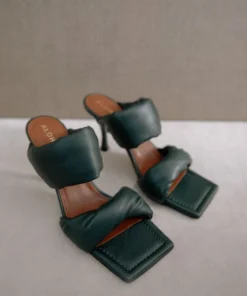 ALOHAS Shoes Twist Strap Green