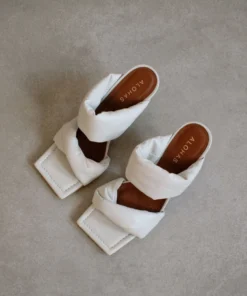 ALOHAS Shoes Twist Strap Off White