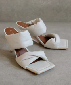 ALOHAS Shoes Twist Strap Off White
