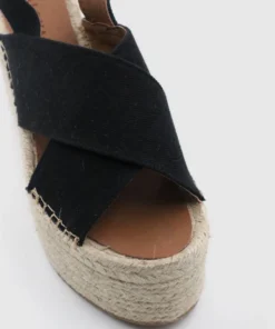 ALOHAS Vegas Linen Black Shoes