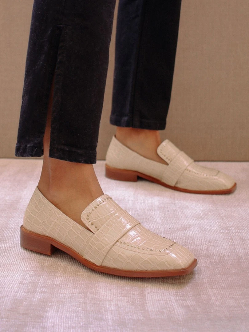 ALOHAS Wanning Moon Beige Croco 2 ALOHAS Wanning Moon Beige Croco