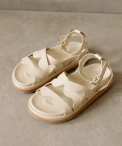 ALOHAS Wavy Ivory Sandals Shoes 20 ALOHAS Wavy Ivory Sandals Shoes