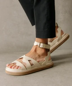 ALOHAS Wavy Ivory Sandals Shoes 13 ALOHAS Wavy Ivory Sandals Shoes