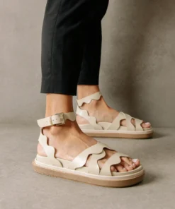 ALOHAS Wavy Ivory Sandals Shoes 19 ALOHAS Wavy Ivory Sandals Shoes