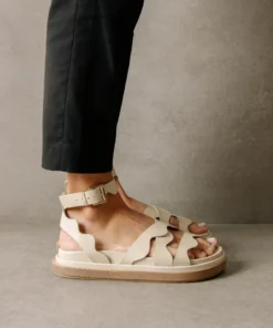 ALOHAS Wavy Ivory Sandals Shoes 17 ALOHAS Wavy Ivory Sandals Shoes