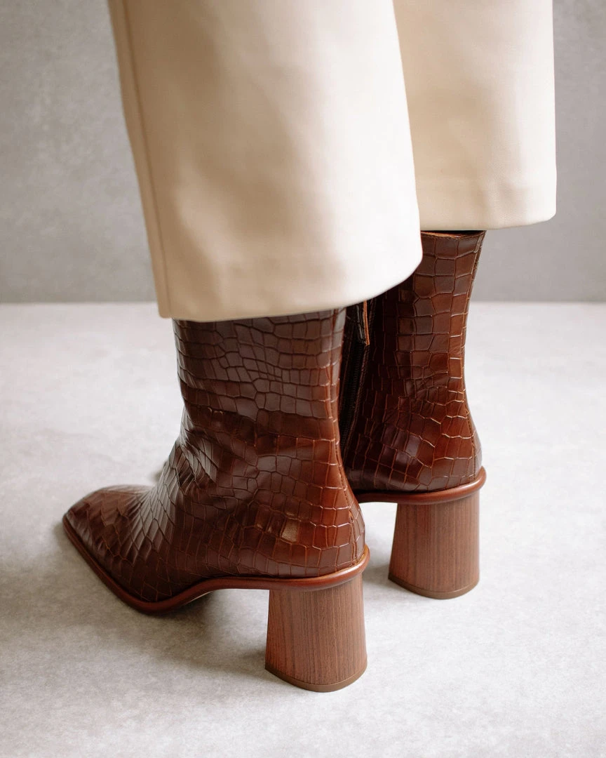 ALOHAS West Cape Croco Brown 6 ALOHAS West Cape Croco Brown