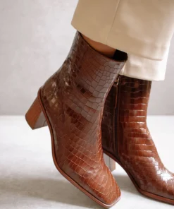 ALOHAS West Cape Croco Brown 9 ALOHAS West Cape Croco Brown