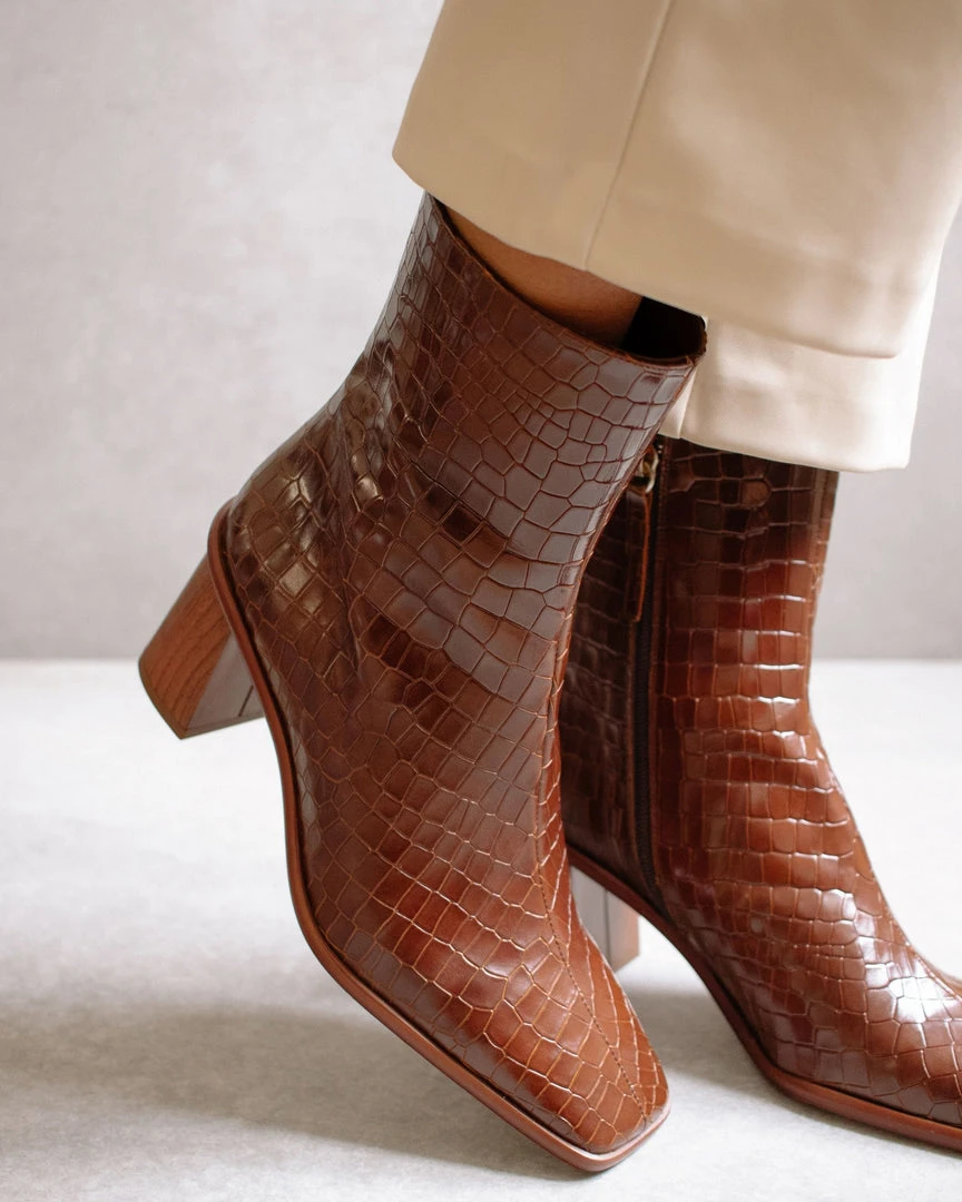 ALOHAS West Cape Croco Brown 4 ALOHAS West Cape Croco Brown