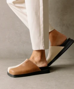 ALOHAS Shoes Whiz Bicolor Camel Ivory