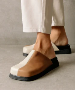 ALOHAS Shoes Whiz Bicolor Camel Ivory