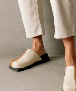 ALOHAS Shoes Whiz Bicolor Camel Ivory