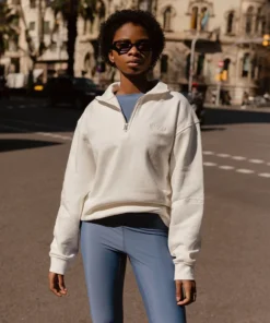 TheManola Zip-Up Sweatshirt Coconut