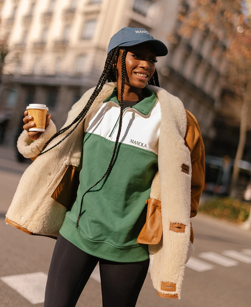 TheManola Zip-Up Sweatshirt Dark Green 2 TheManola Zip-Up Sweatshirt Dark Green