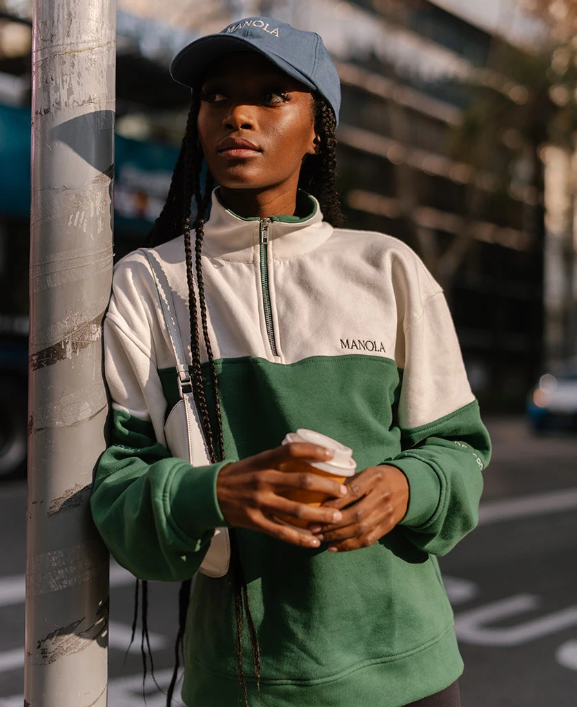 TheManola Zip-Up Sweatshirt Dark Green 1 TheManola Zip-Up Sweatshirt Dark Green