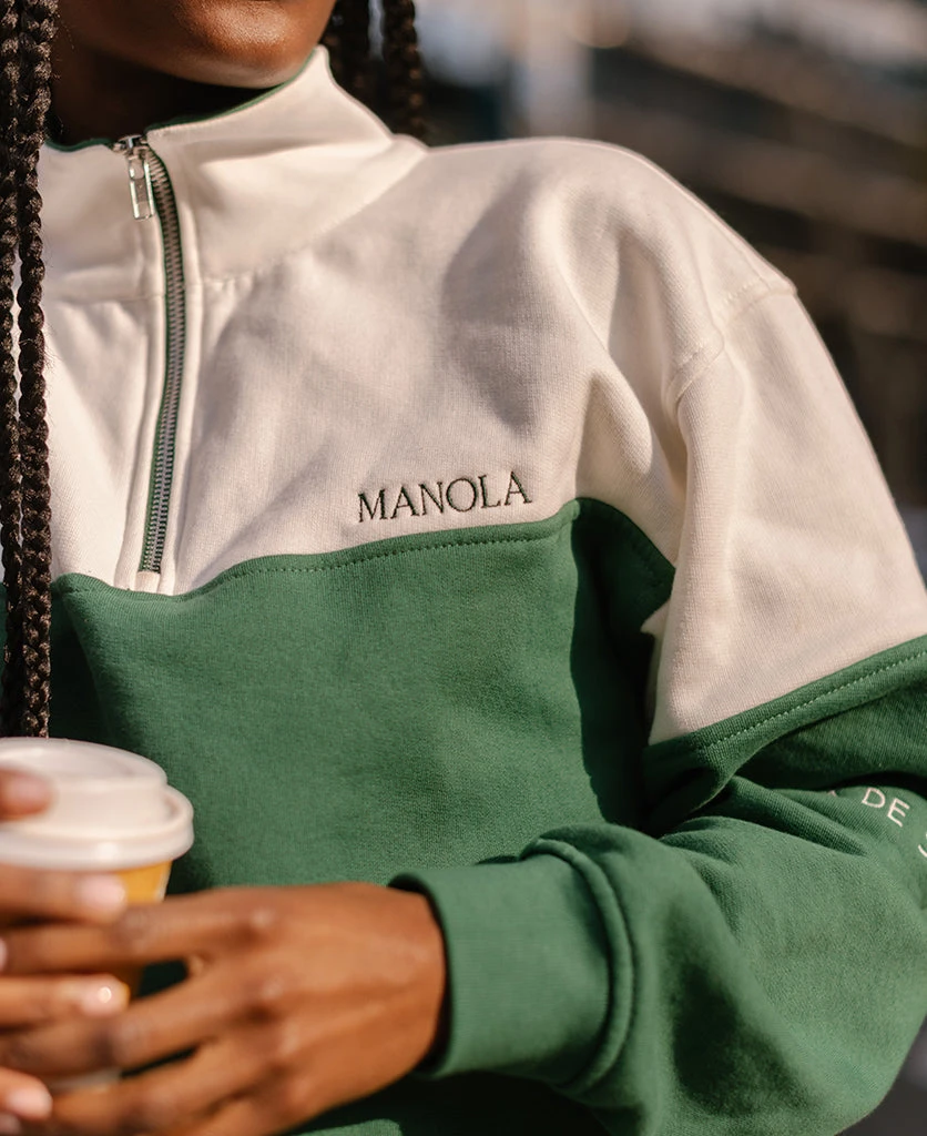 TheManola Zip-Up Sweatshirt Dark Green 4 TheManola Zip-Up Sweatshirt Dark Green